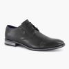 Dress Shoes | Bugatti Black Leather Lace-Up Shoe