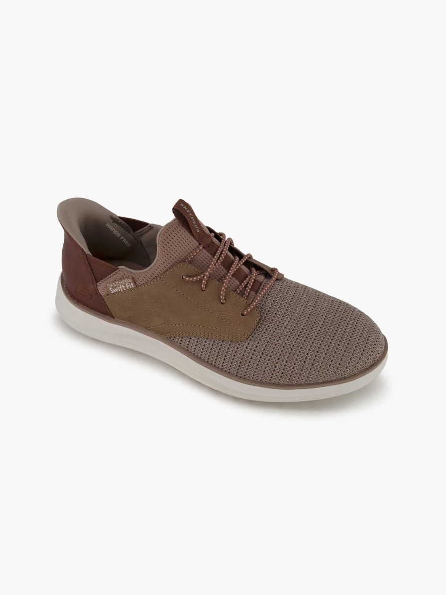 Sneakers | Skechers Light Brown Sneaker Swift Fit - Hands Free Memory Foam