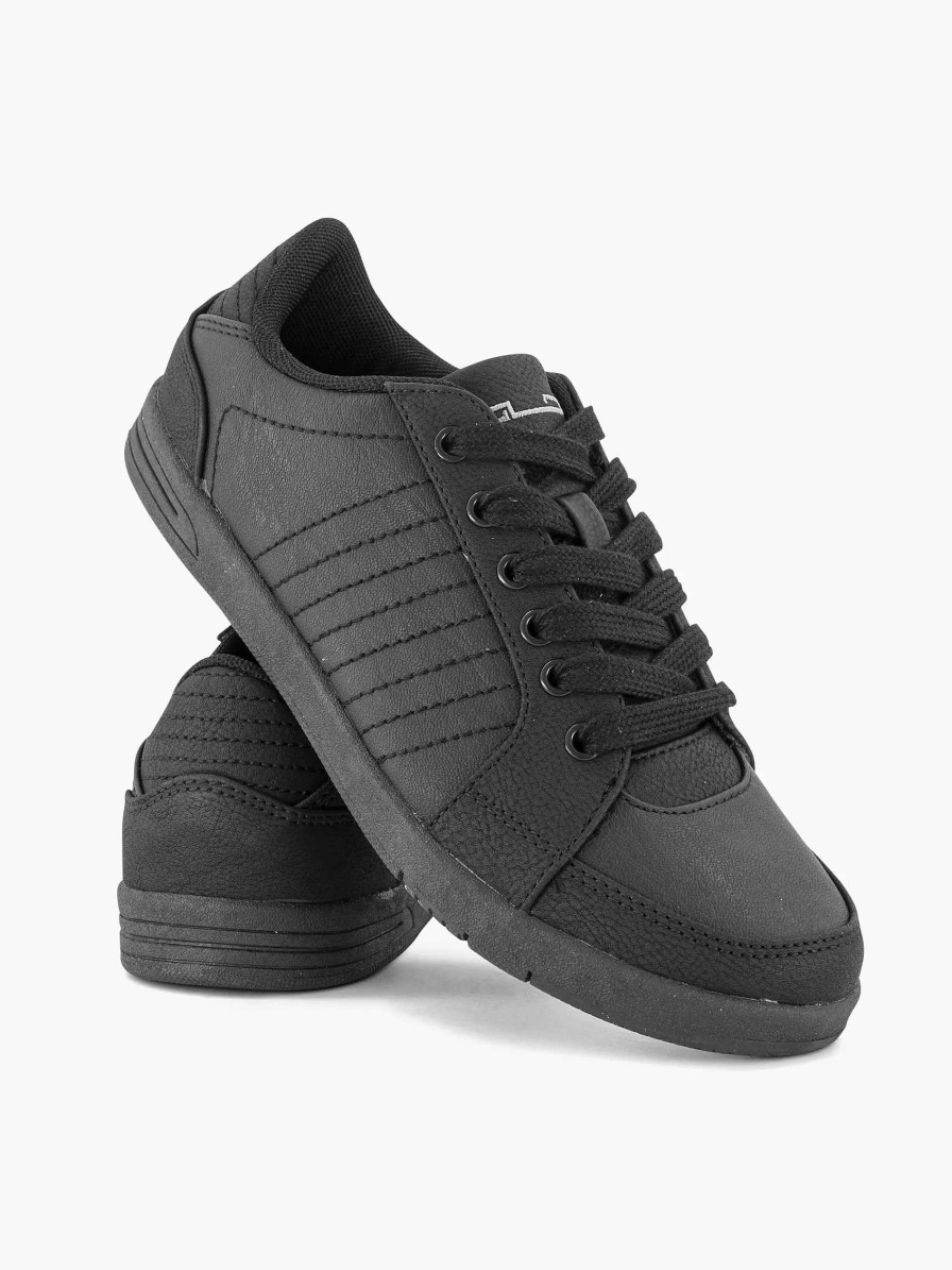 Sneakers | Graceland Black Sneaker Stitching