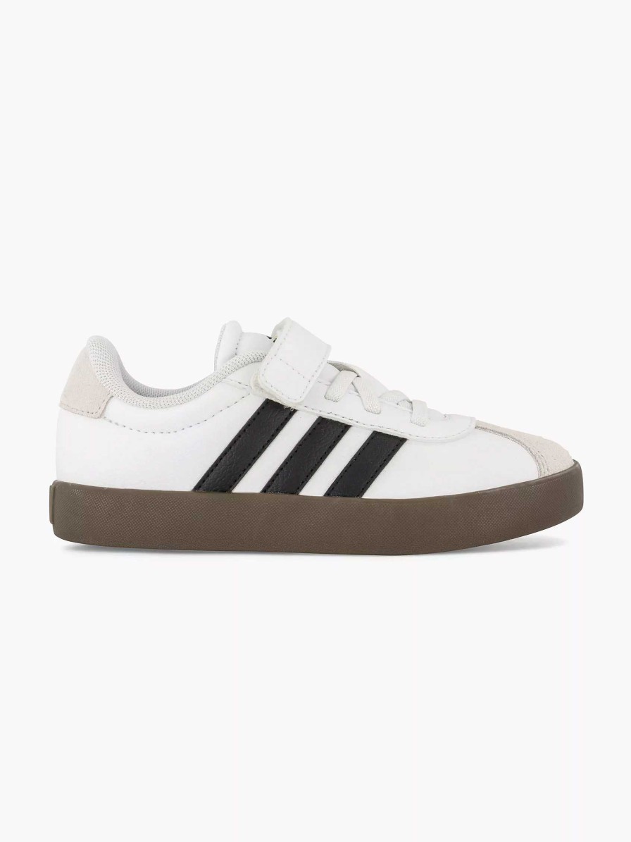 Boys' Shoes | adidas White Sneaker Vl Court 3.0 El C