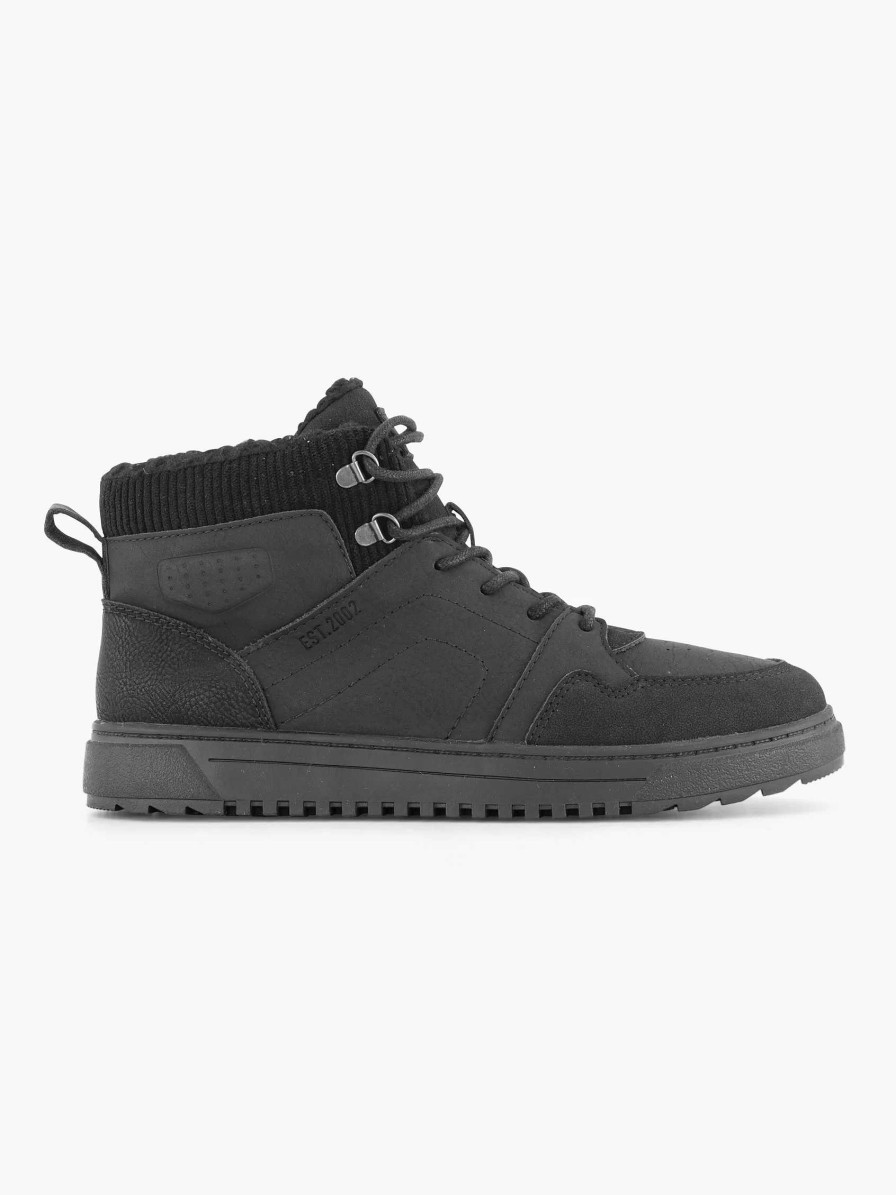 Boys' Shoes | Vty Black High Sneaker