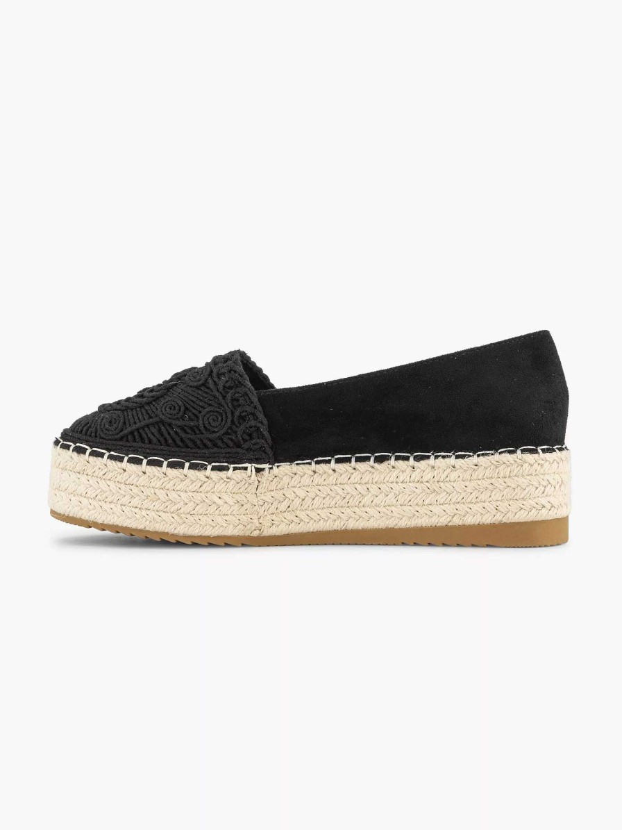 Loafers | Graceland Black Espadrille