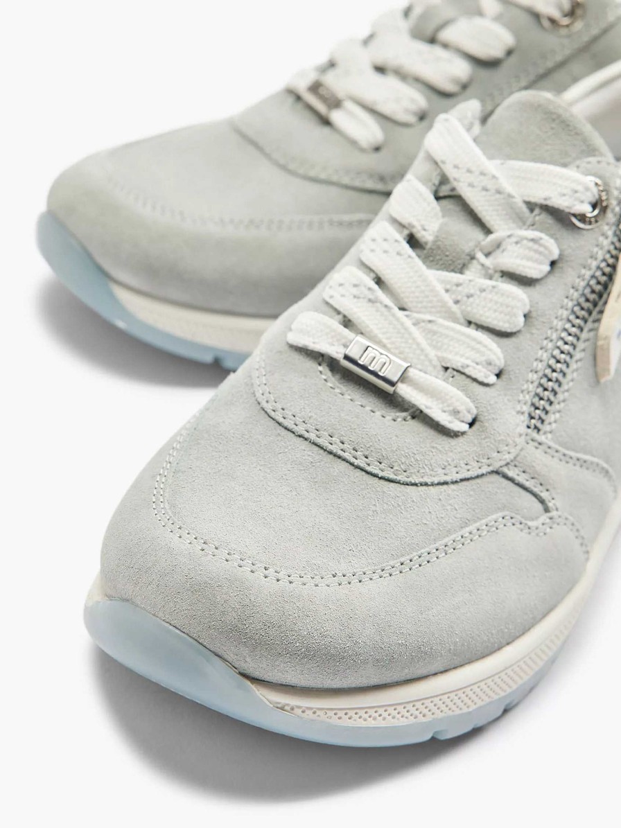 Comfort Shoes | Medicus Light Blue Leather Sneaker