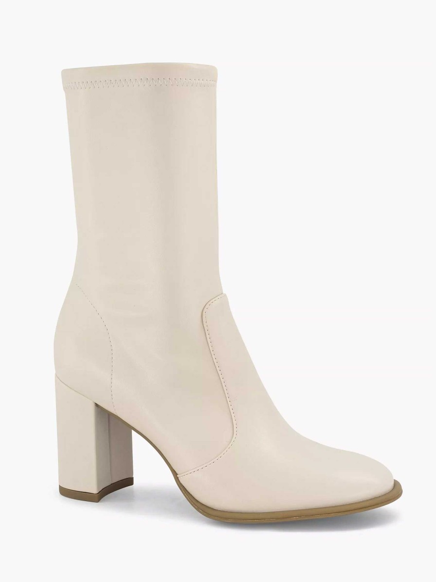 Ankle Boots & Boots | Graceland Beige Ankle Boot Heel