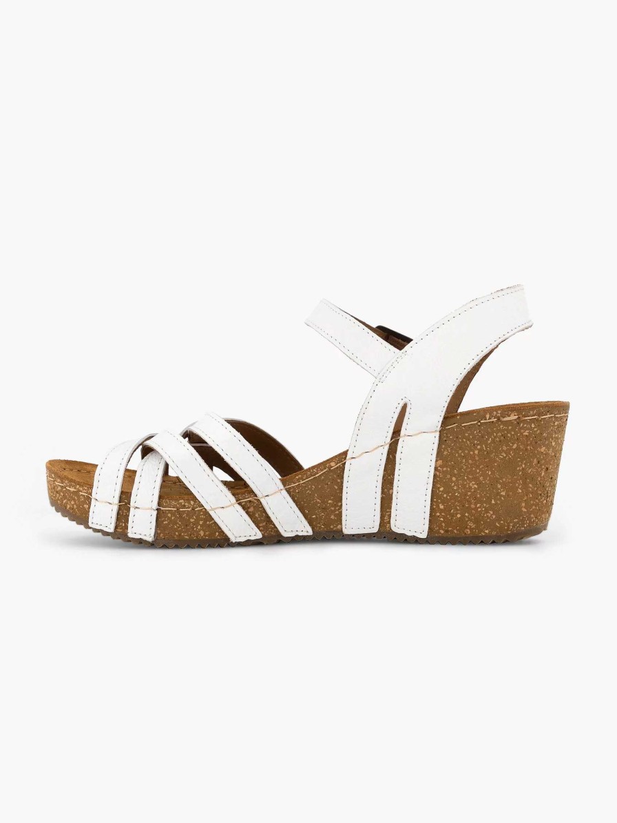 Sandals | Easy Street White Sandal Wedge Heel