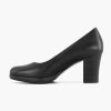 Comfort Shoes | Medicus Black Leather Comfort Pump