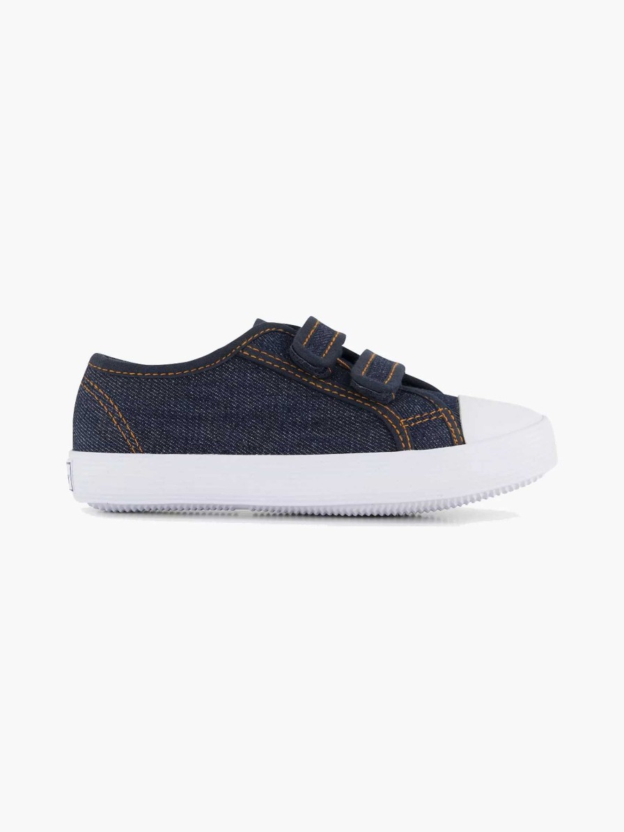 Boys' Shoes | Vty Jeans Blue Gym Shoe Velcro