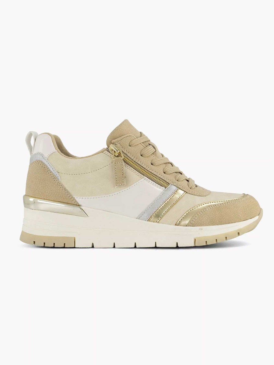 Comfort Shoes | Easy Street Beige Sneaker