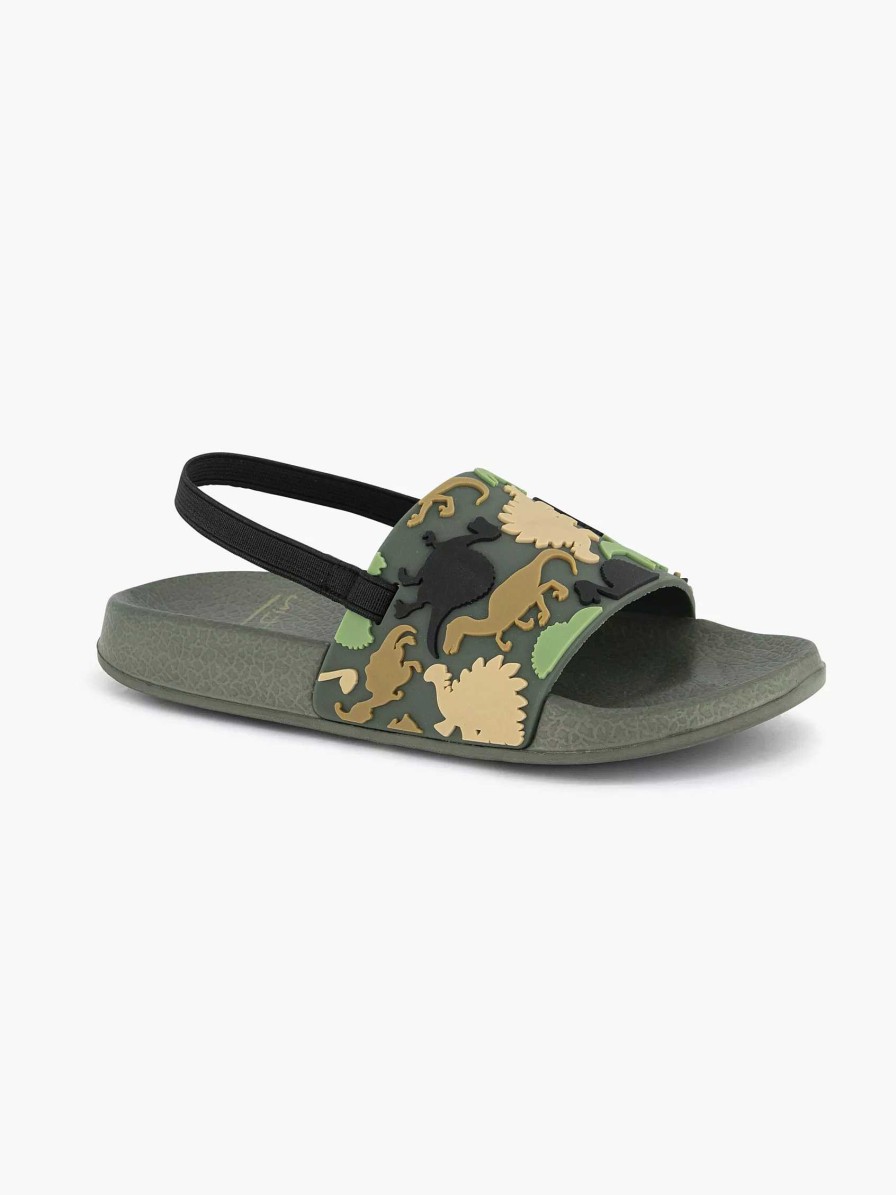 Boys' Shoes | Blue Fin Green Sandal Dino