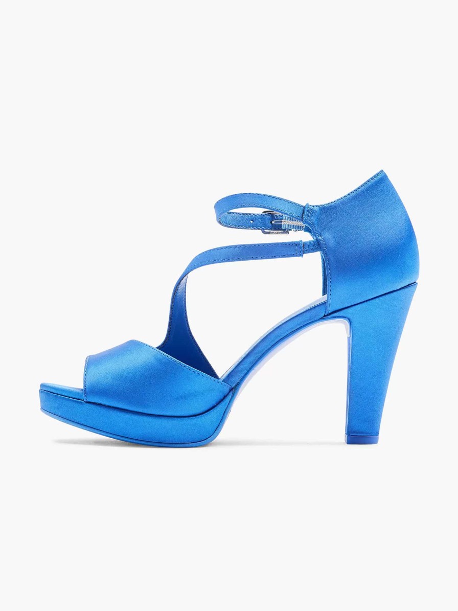 Pumps | Graceland Blue Pump Satin