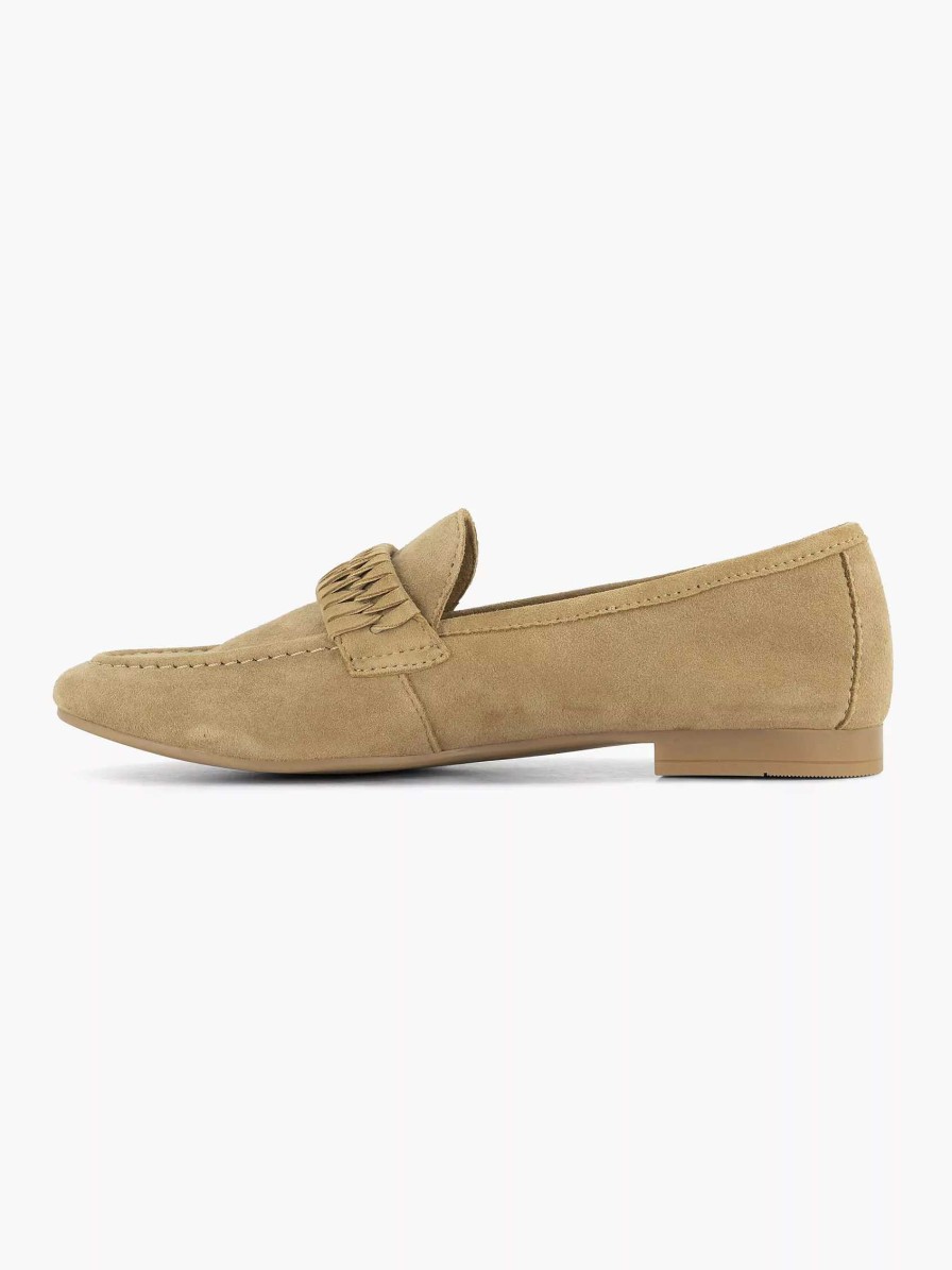 Loafers | Esprit Beige Leather Loafer