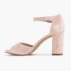 Sandals | 5th Avenue Light Pink Suede Sandalette