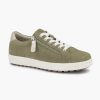 Comfort Shoes | Medicus Green Leather Comfort Sneaker