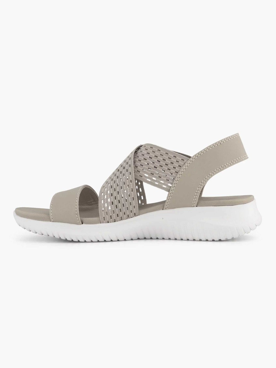 Sandals | Skechers Gray Sandals Neon Star