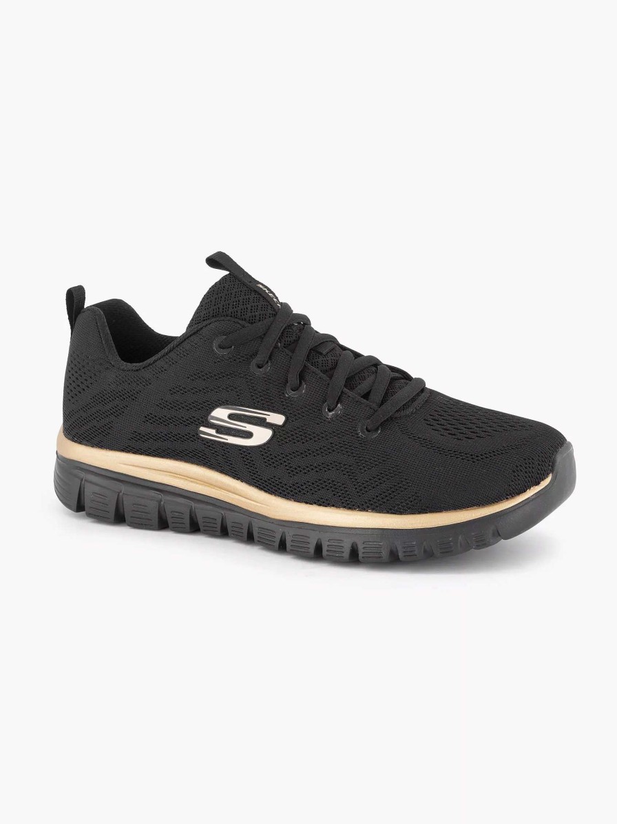 Sneakers | Skechers Black Graceful - Get Connected