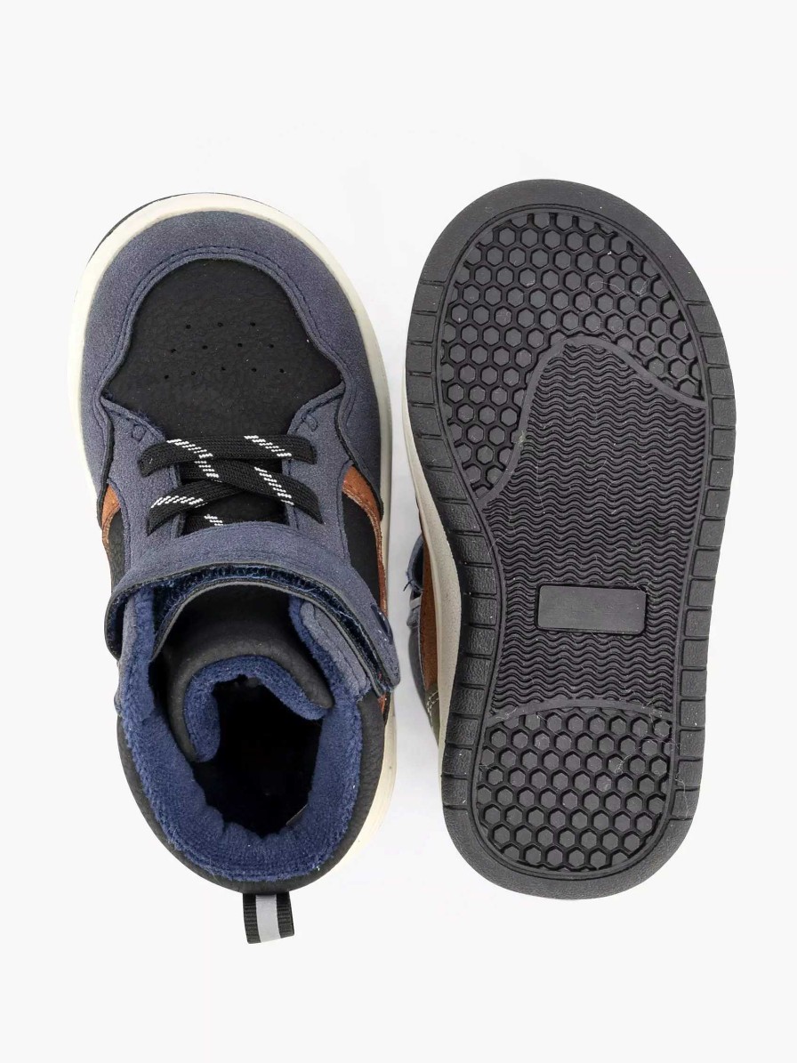 Boys' Shoes | Vty Dark Blue High Sneaker