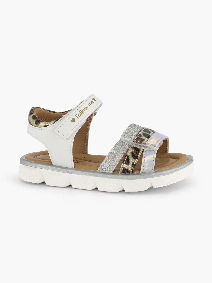 Boys' Shoes | Oxmox White Sandal Panther Print