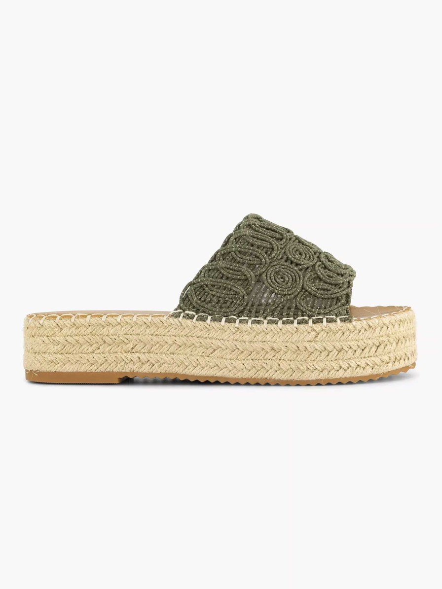 Flip Flops | Graceland Khaki Platform Slipper