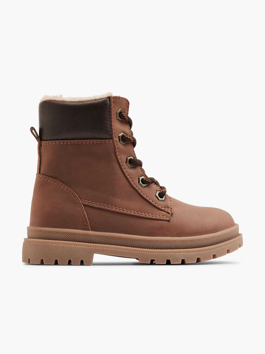 Boys' Shoes | Vty Brown High Lace Boot