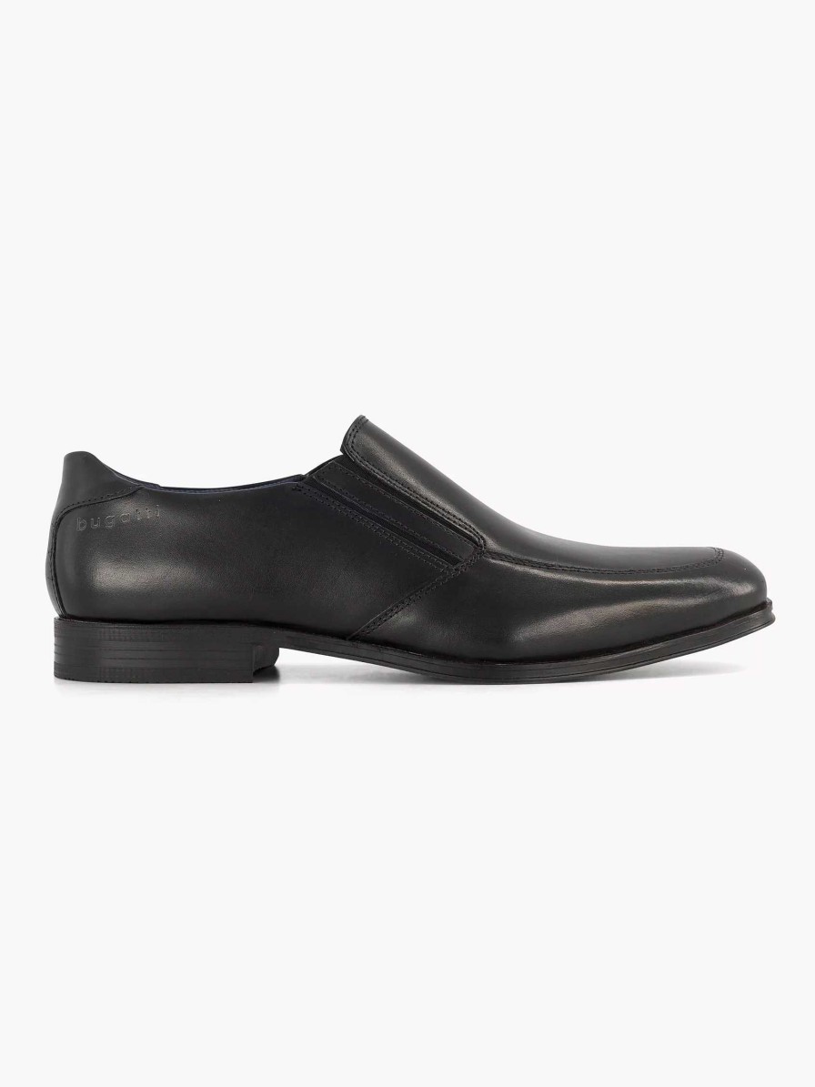 Dress Shoes | Bugatti Black Leagro Slipper