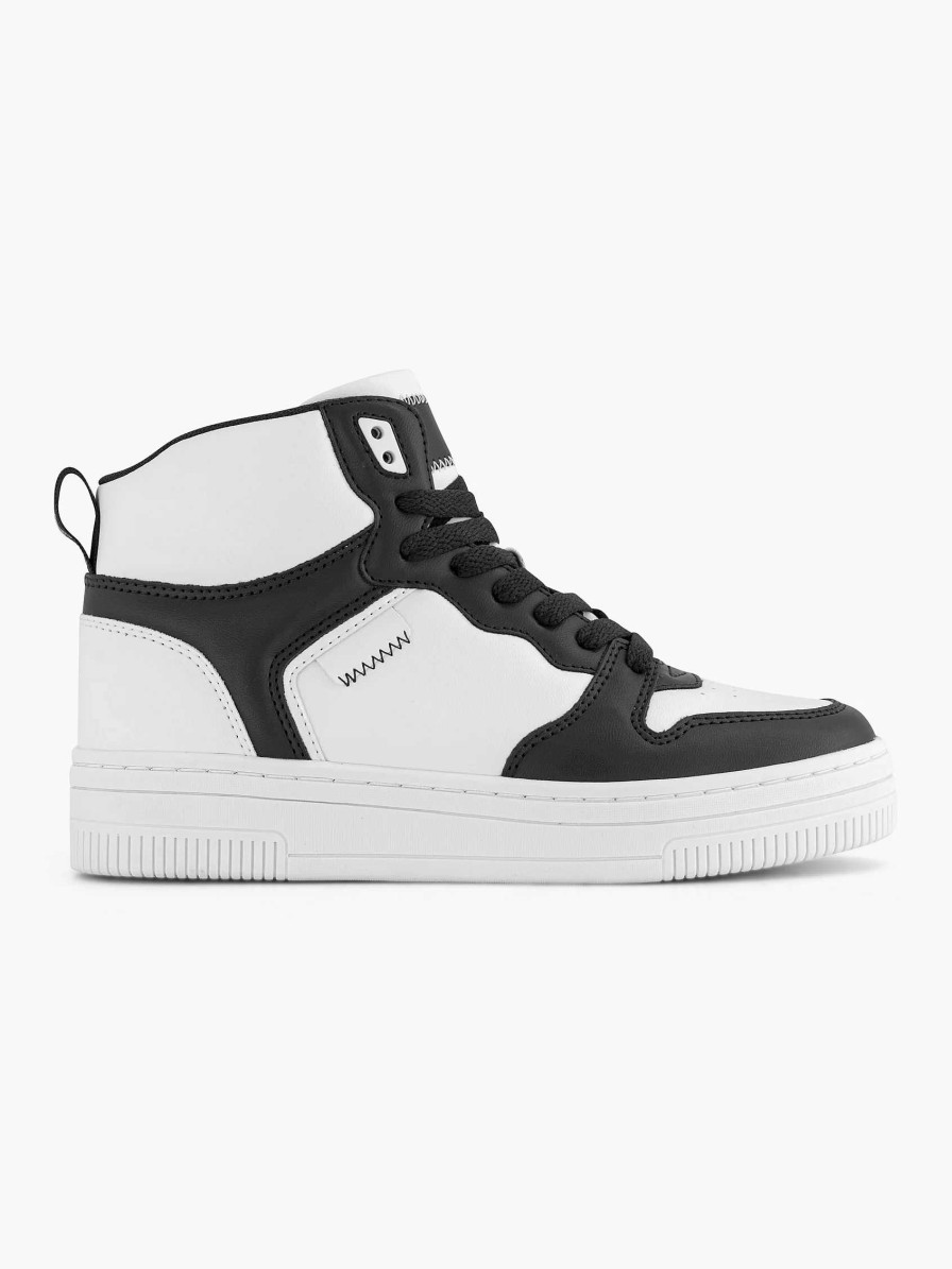 Sneakers | Oxmox Black White High Sneaker