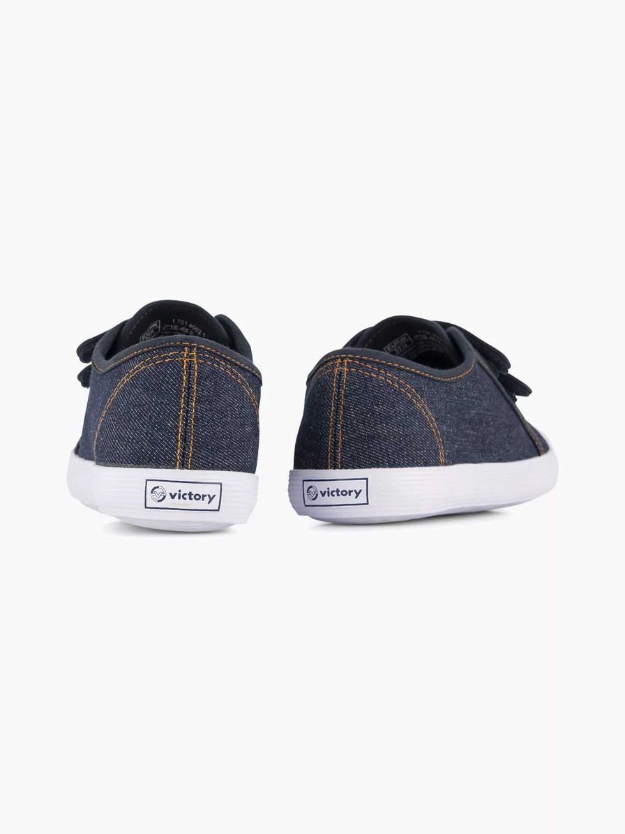 Baby Shoes | Vty Jeans Blue Gym Shoe Velcro