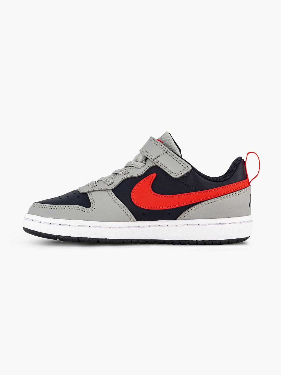 Boys' Shoes | Nike Light Gray Court Borough Low Recraft