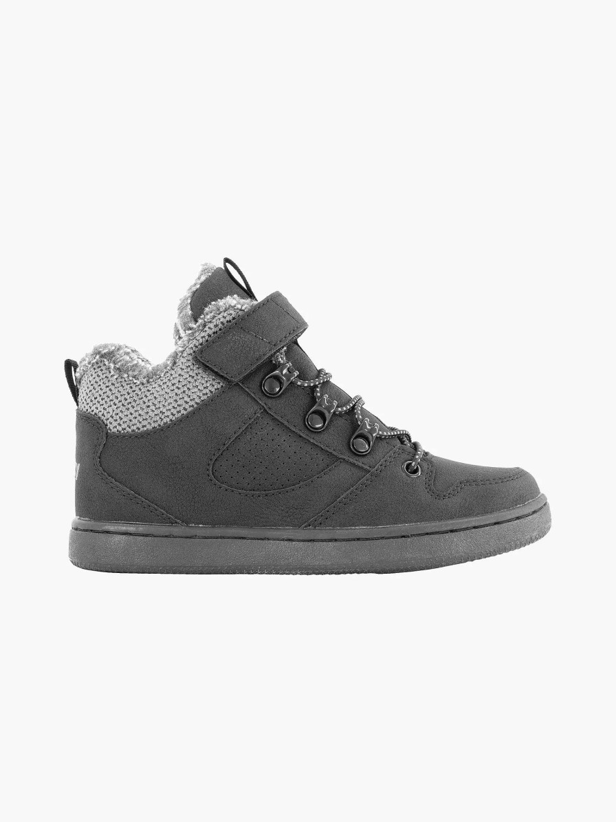 Boys' Shoes | Vty Black Sneaker Lined