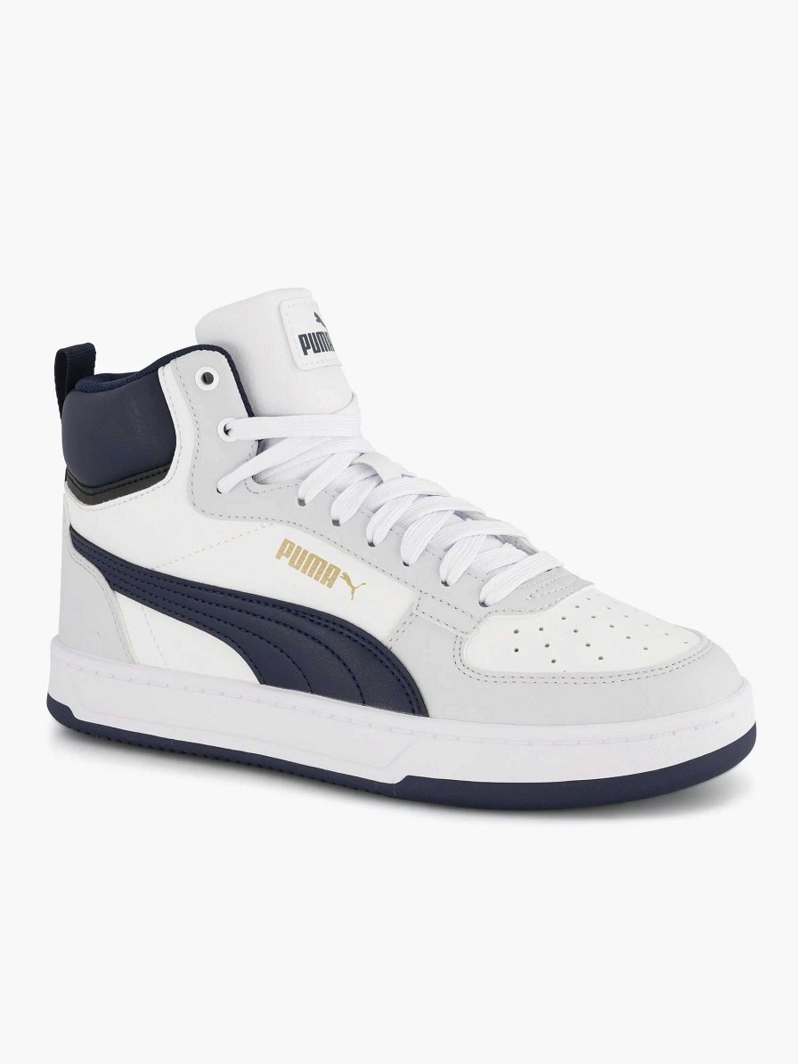 Boys' Shoes | Puma White Puma Caven 2.0 Mid Jr