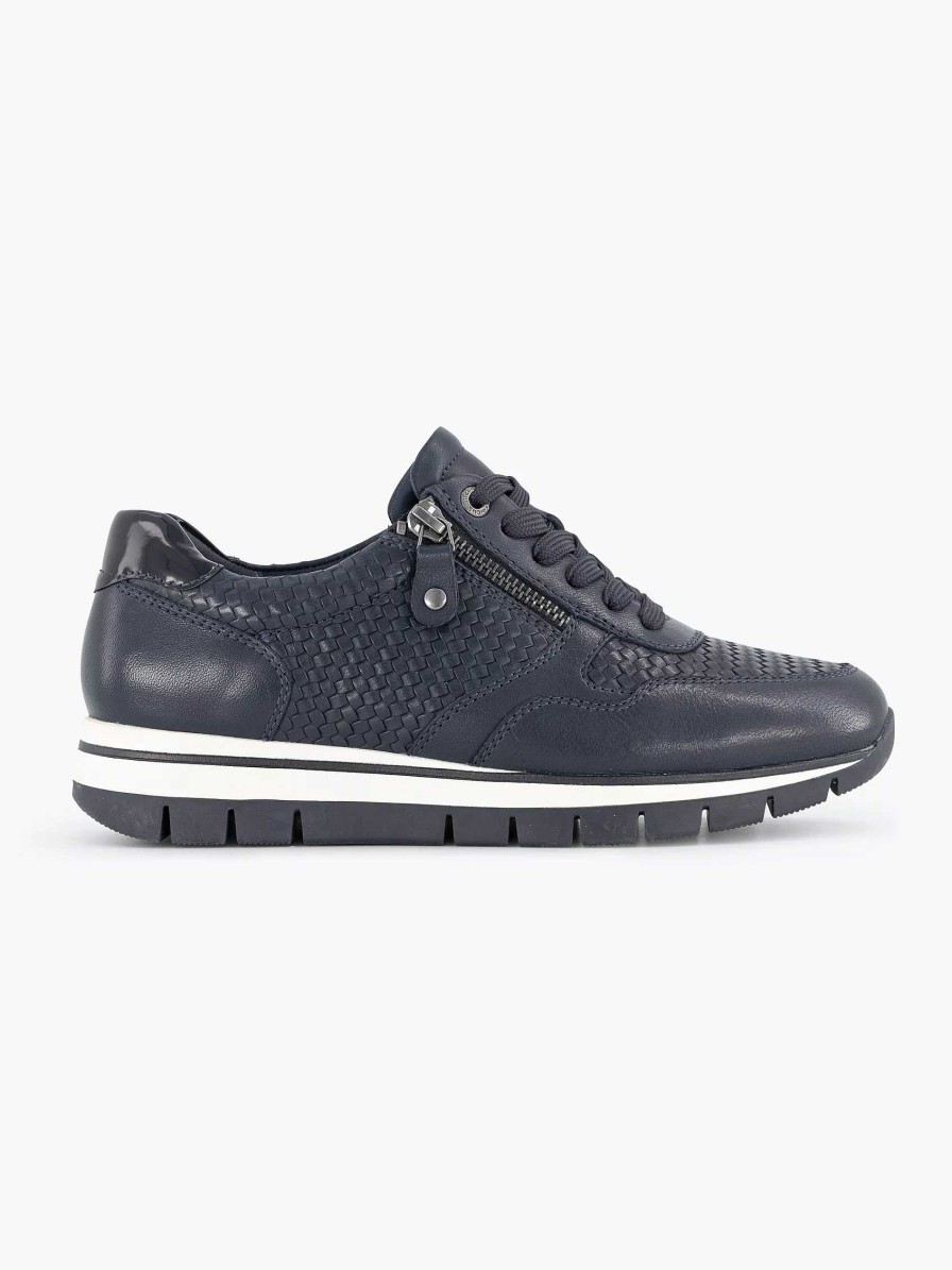 Sneakers | Medicus Dark Blue Leather Comfort Sneaker