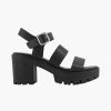 Sandals | Oxmox Black Chunky Sandalette