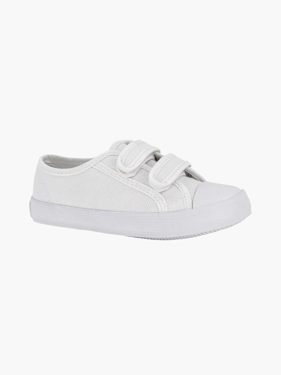 Boys' Shoes | Vty White Gym Shoe Velcro