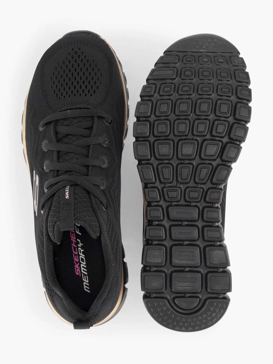 Sneakers | Skechers Black Graceful - Get Connected