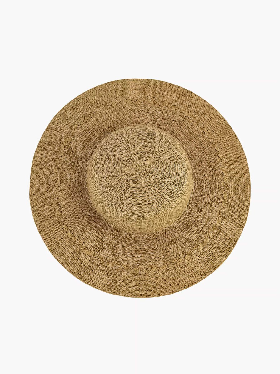 Online Exclusive Accessories | Graceland Beige Wicker Beach Hat