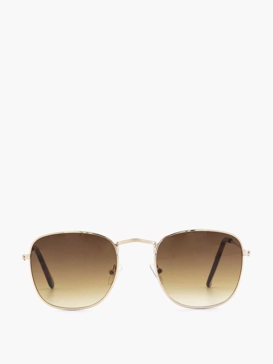 Online Exclusive Accessories | Graceland Gold Sunglasses With Brown Lenses