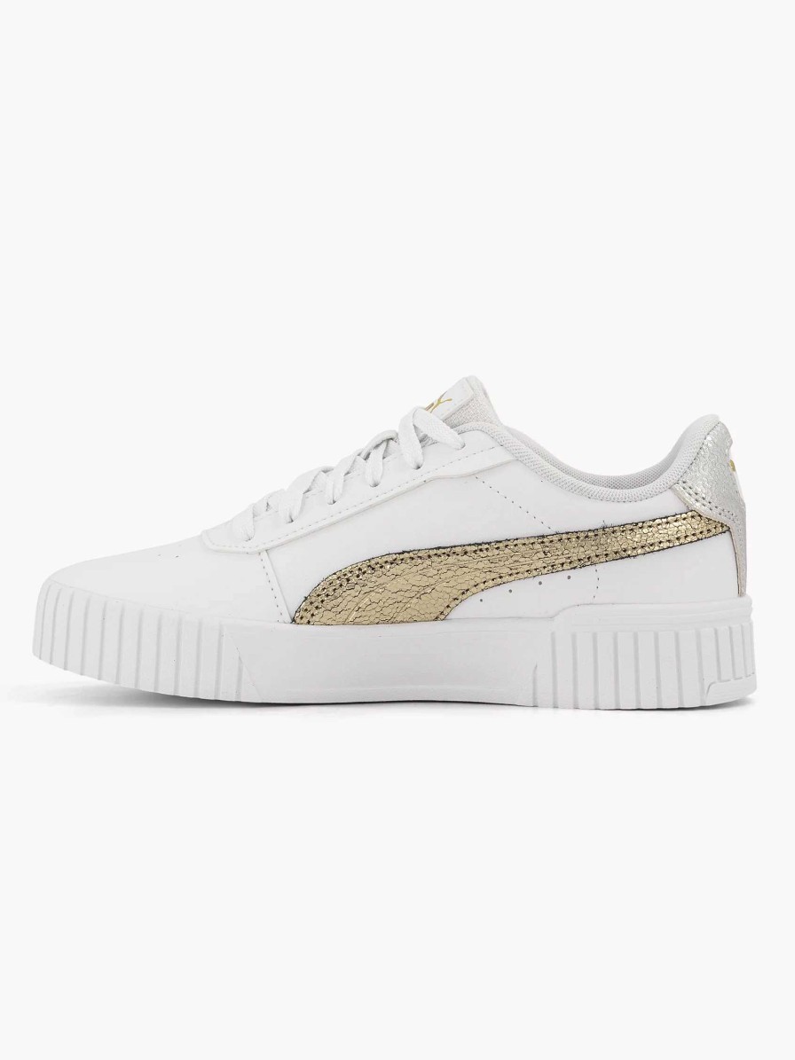 Sneakers | Puma White Carina 2.0 Metallic Shine