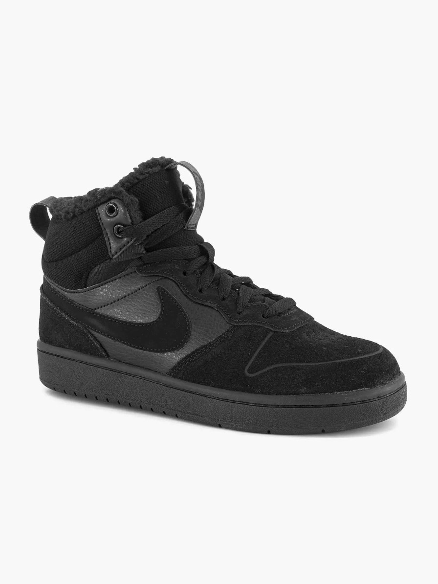 Boys' Shoes | Nike Black Court Borough Mid 2