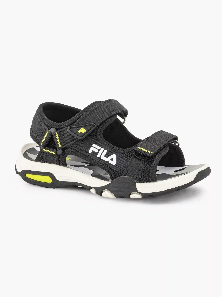 Boys' Shoes | FILA Black Sandal