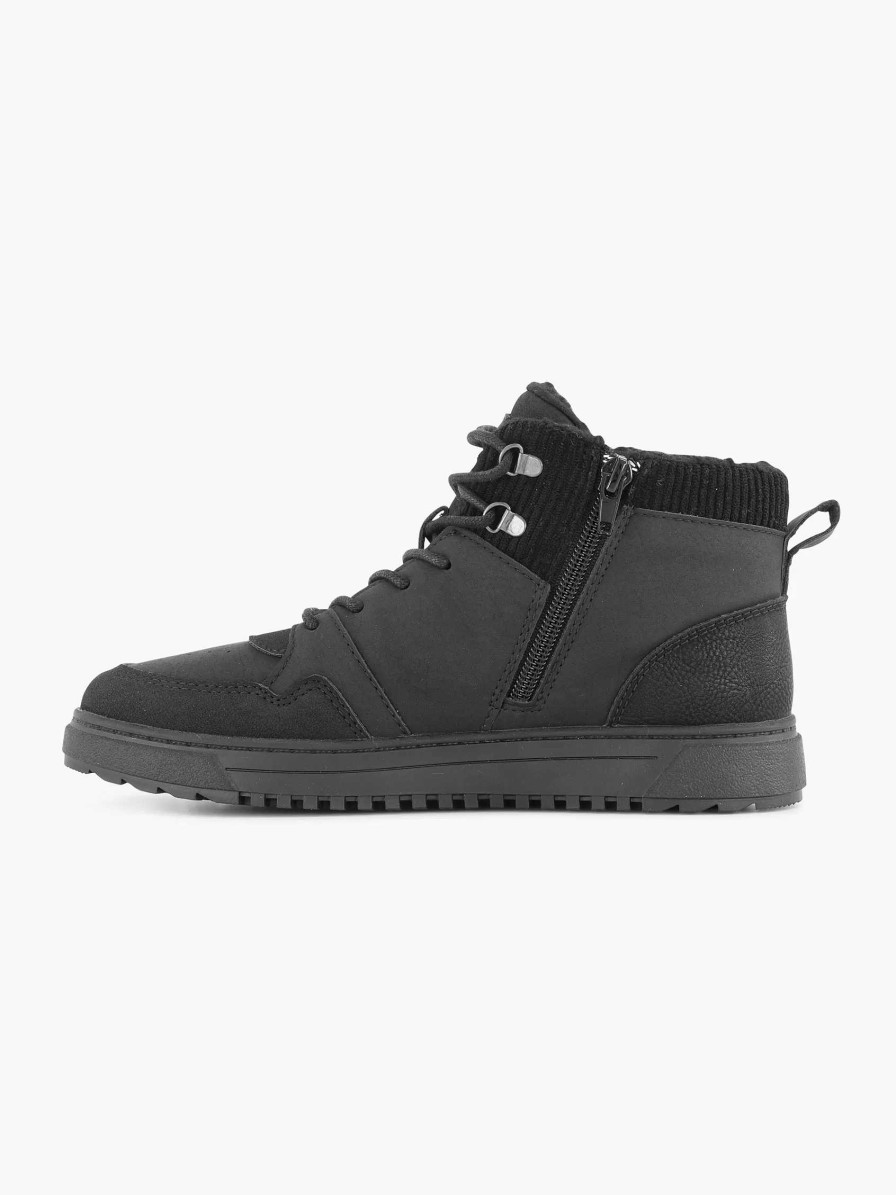 Boys' Shoes | Vty Black High Sneaker