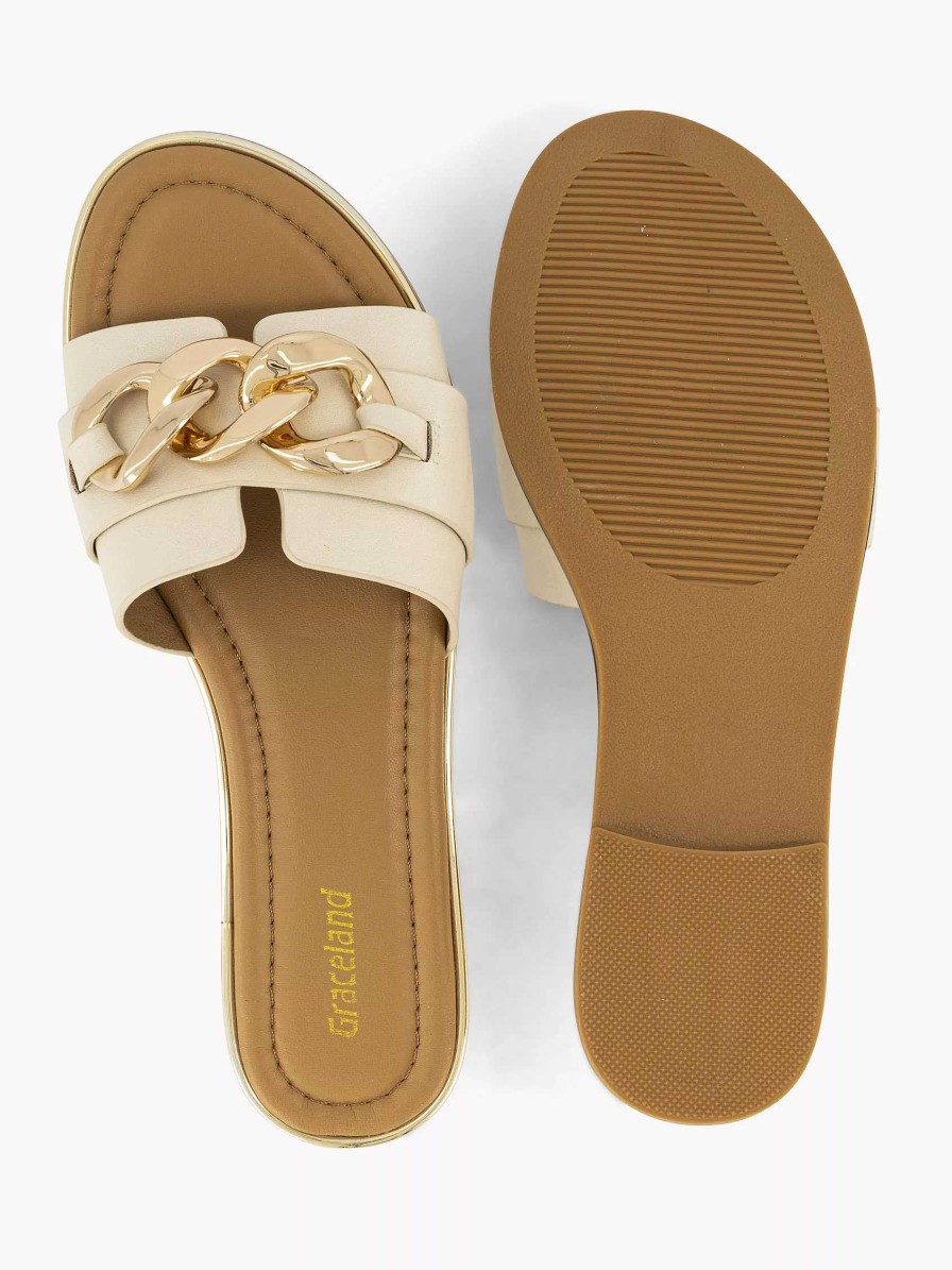 Flip Flops | Graceland Beige Slipper