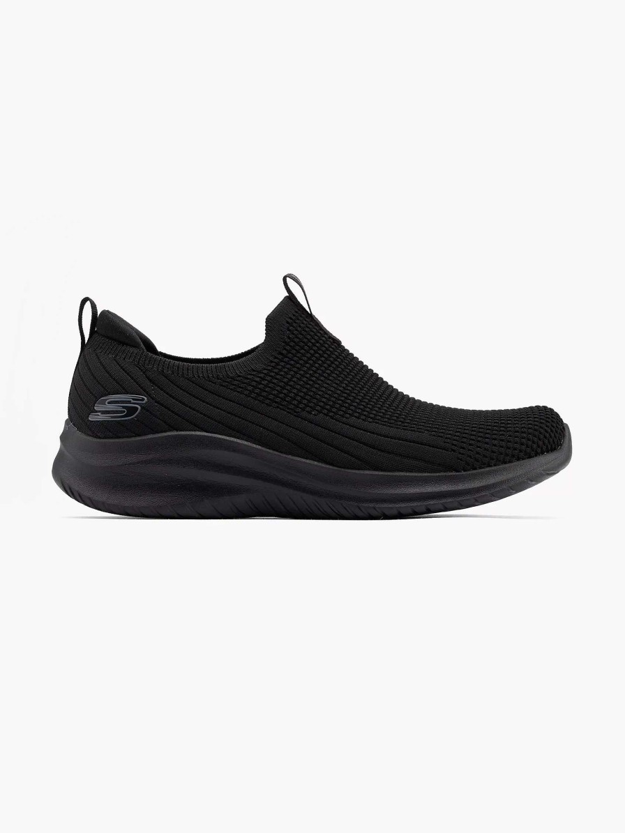 Sneakers | Skechers Black Slip-On Memory Foam