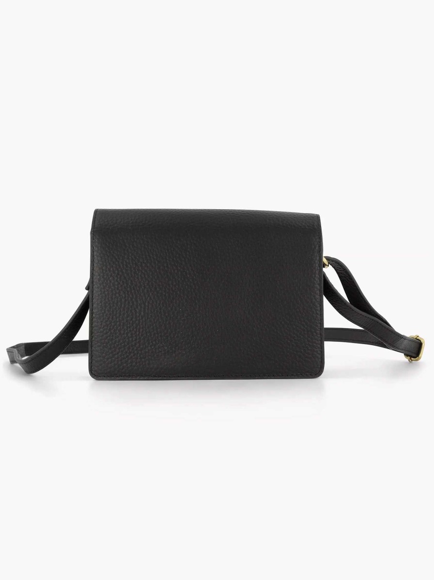 Online Exclusive Accessories | 5th Avenue Black Leather Shoulder Bag