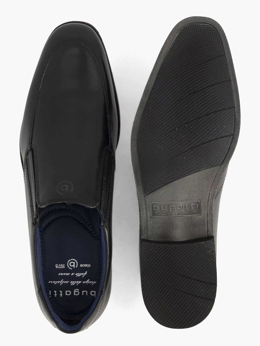 Dress Shoes | Bugatti Black Leagro Slipper