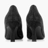 High Heels | Graceland Black Glitter Pump Buckle