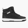 Boys' Shoes | Puma Black Puma Rebound V6 Mid Wtr Jr