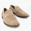 Dress Shoes | AM SHOE Beige Suede Slip-On