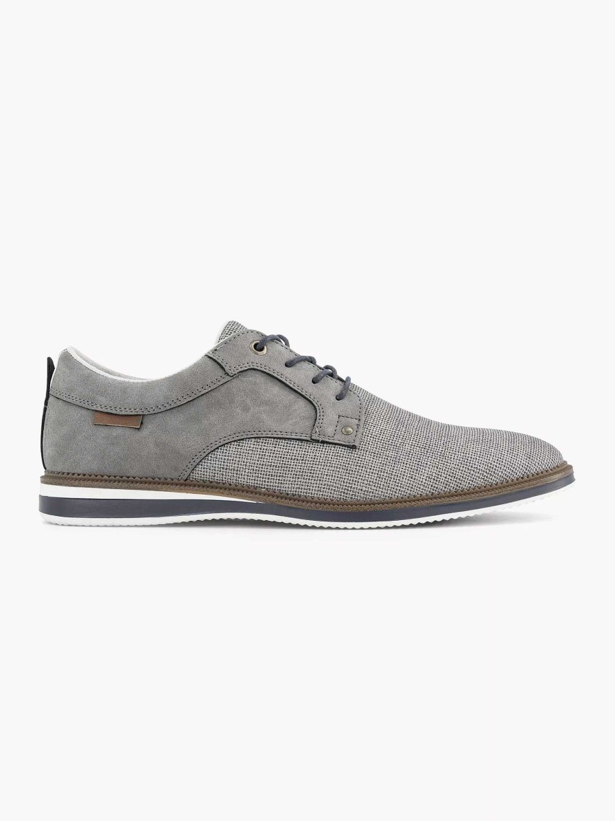 Dress Shoes | AM SHOE Gray Lace-Up Shoe