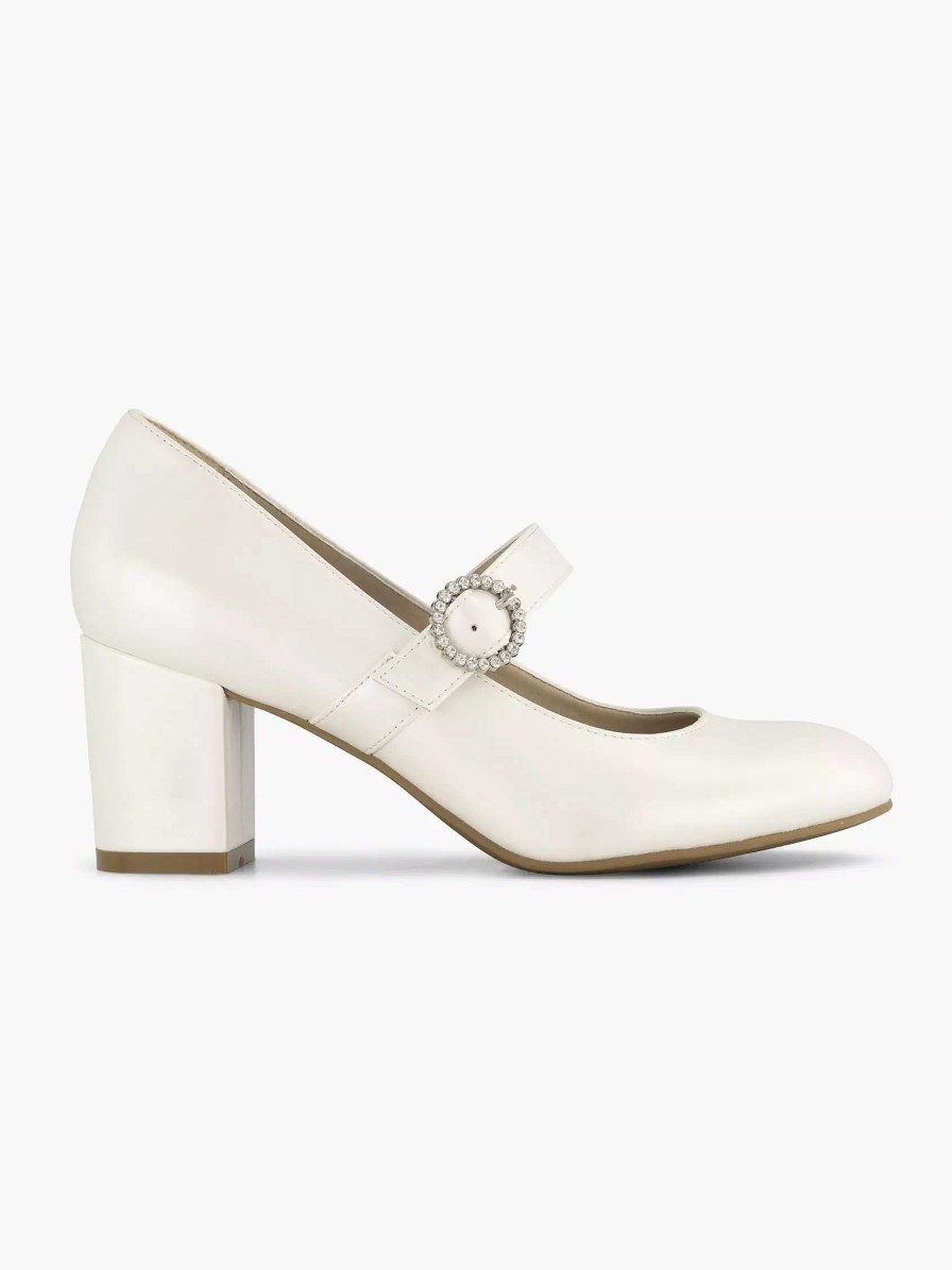 Pumps | Graceland Beige Pump Buckle