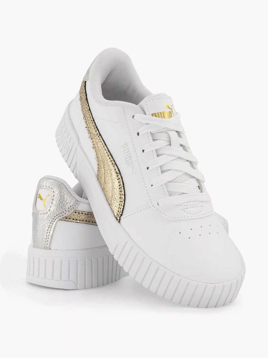 Sneakers | Puma White Carina 2.0 Metallic Shine