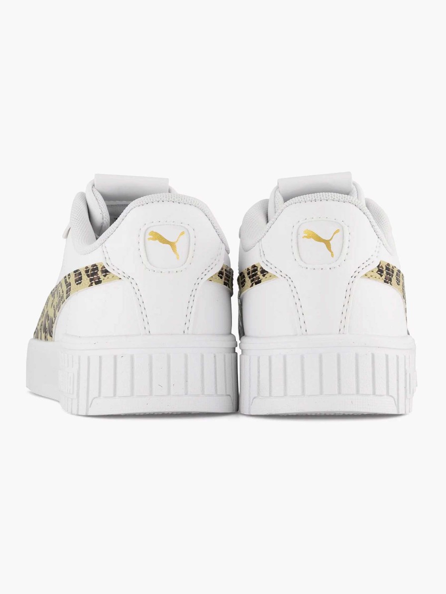 Boys' Shoes | Puma White Sneaker Carina 2.0 Animal Update Jr